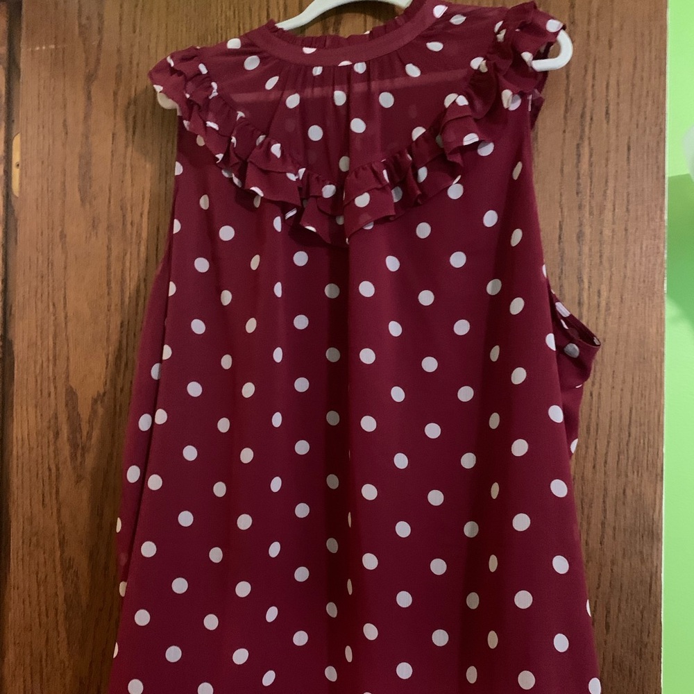 Torrid - size 5 - flowy and long top with ruffled trim, new without tags.